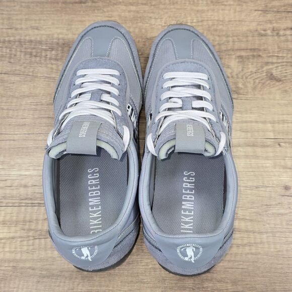 Bikkembergs Jonas Men’s Size 9.5 Gray Suede Fabric Low-Top Sneakers (8013136) - Picture 5 of 9